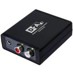 LENKENG LKV3088 Digital to Analog Audio Converter Digital TosLink to Analogue Stereo (L/R RCA & 3.5mm) Converts S/PDIF or optical (Toslink) to analogy R/L Audio signal