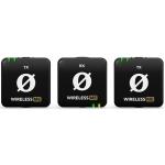 RODE WIME Wireless ME Microphone System (Black) - Dual Channel, Compact Wireless System For Mobile Journalist, Videographer - Built-In Omni Mic & 3.5mm Mic Input