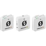 RODE WIME Wireless ME Microphone System (White) - Dual Channel, Compact Wireless System For Mobile Journalist, Videographer - Built-In Omni Mic & 3.5mm Mic Input