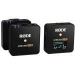 RODE WIGOII Wireless GO II Microphone System , 2-Person Compact Wireless System For Mobile Journalist, Videographer - Built-In Omni Mic & 3.5mm Mic Input, 2 x Mini Clip-On Transmitters/Recorders