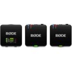 RODE Wireless GO (GEN 3) Microphone System , 2-Person Compact Wireless System For Mobile Journalist, Videographer - Built-In Omni Mic & 3.5mm Mic Input, 2 x Mini Clip-On Transmitters/Recorders