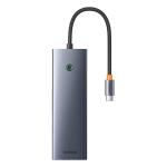 Baseus B0005280C811-00  UltraJoy Series 10-Port HUB Docking Station USB Type-C Grey - HDMI, VGA, 3xUSB 3.0, PD, RJ45, SD/TF, 3.5mm