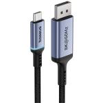 Baseus High Definition Series 8K USB-C to DisplayPort Cable - 2m - Cluster Black