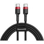 Baseus Cafule CATKLF-H91 60W USB-C Cable - 2m - Black + Red PD 2.0 - Fast Charging - 20V 3A