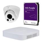 Dahua 4MP/2K 4 Channel NVR Surveillance System with 2TB HDD, 4 x 2K Eyeball Cameras