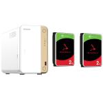 QNAP TS-262 2- Bay NAS with 2x 2TB NAS HDD Bundle