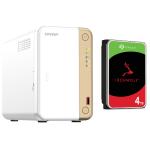 QNAP TS-262 2- Bay NAS with 1x 4TB NAS HDD Bundle