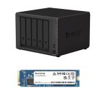 Synology Bundle Deal DS1521+ 5-Bay NAS with Synology 400GB M.2 NVMe Cache SSD