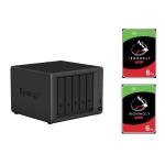 Synology DS1522+ With 2X Seagate 6TB Ironwolf NAS HDD Bundle