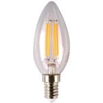 SAL LED LAMP CANDLE 4W NW E14 DIMMABLE 450 Lumens 240VAC 80CRI Filament 97mm L x 37mm Dia CLEAR Sunny Australia Lighting LED Lamp