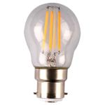 SAL LFR27B22D-C FANCY RND 4W WW B22 CL DIMMABLE 450 Lumens 240VAC 80CRI Sunny Australia Lighting LED Lamp