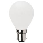SAL LED LAMP FANCY RND 4W NW B15 DIMMABLE 400 Lumens 240VAC 80CRI Filament 75mm L x45mm Dia OPAL Sunny Australia Lighting LED Lamp