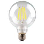 SAL LED LAMP SPHERE DECO 6W NW Clear Dim 800 Lumens 240VAC 80CRI Filament 140mm L x95mm Dia E27 Sunny Australia Lighting LED Lamp