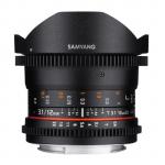 Samyang 12mm T3.1 Lens for Canon EF - MF VDSLR CINE Fish Eye AS