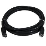 8Ware PL6A-0.5BLK Cat6A UTP Snagless Ethernet Cable - 50cm - Black