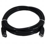8Ware PL6A-0.5BLK Cat 6a UTP Ethernet Cable, Snagless - 0.5m (50cm) Black