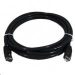 8Ware PL6A-1BLK CAT6A UTP Ethernet Cable, Snagless- Black 1M