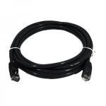 8Ware PL6A-15BLK Cat6A UTP Snagless Ethernet Cable - 15m - Black
