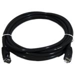 8Ware PL6A-50BLK Cat6A UTP Snagless Ethernet Cable - 50m - Black