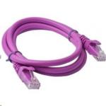 8Ware PL6A-0.5PUR Cat6A UTP Snagless Ethernet Cable - 50cm - Purple