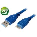 8Ware UC-3002AUB USB 3.0 USB-A to Micro USB-B Cable - 2m - Blue Certified