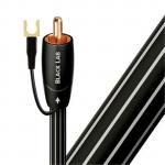 AUDIOQUEST BLAB03  Black lab 3M subwoofer   cable. Long grain copper (LGC) Metal-layer noise dissipation Foamed-Polyethylene dielectric Cold-welded,Gold plated termination Jacket - black with white stripes