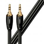 AUDIOQUEST TOWER02M  Tower 2M 3.5mm M to      3.5mm M. Solid Long Grain Copper. Gold Plated/coldwelded termination Foamed-Polyethylene dielectric Metal layer noise dissipation Jacket - black with white stripes P