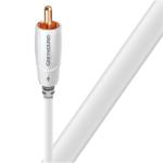 AUDIOQUEST GHOUND16  Greyhound 16M subwoofer cable. 0.5% silver. Metal-layer noise dissipation.Solidconductors Foamed-Polyethylene dielectric Cold-welded,Gold plated termination Jacket - light grey - striped white