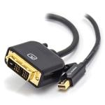 Alogic MDP-DVI-02-MM SmartConnect Mini DisplayPort Male to DVI-D Male Cable - 2m - Black