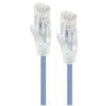 Alogic C6S-03BLU Cat6 Slim Ethernet Cable - 3m - Blue 28 AWG