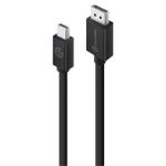 Alogic Elements ELMDPDP-01 Cable Mini DisplayPort Male to DisplayPort Ver 1.2 Male 1m - Black