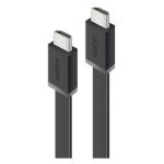 Alogic HDMI-05-MM-V4F HDMI 2.0 HDMI Cable - 5m - Black With Ethernet - High Speed - Flat