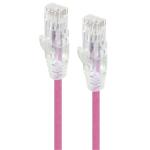 Alogic C6S-02PNK Cat6 Ultra Slim Ethernet Cable - 2m - Pink