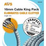 AVS CM1615B 16MM Cable King Pack 1.5m Length