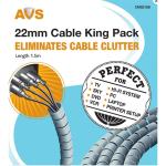 AVS CM2215B Cable Management - 22mm - 1.5m - Black