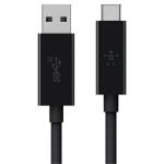 Belkin USB 3.1 USB-A to USB-C Cable - 1m - Black 10Gbps - Up to 3A - High Quality