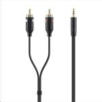 Belkin F3Y116BT2M 3.5mm Y Audio Cable - 2m Gold Plated - Portable