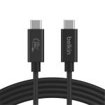 Belkin Connect USB-C Cable - 2m 240W - Bandwidth up to 20Gbps - Backwards compatible with USB 3.2 & Thunderbolt 4 / 3
