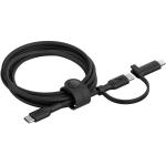 Belkin BoostCharge Pro 2-in-1 Cable with USB-C & Lightning Connector - Black