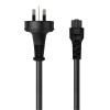 Cruxtec 3Pin Male to IEC-C5 Clover Shaped Female Power Cable - 2m - SAA Approved - AU/NZ Cruxtec 3Pin Male to IEC-C5 Clover Shaped Female Power Cable - 2m - SAA Approved - AU/NZ