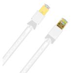 Cruxtec Cat8 Ethernet Cable - 0.3m - White -- 40Gb / SFTP Triple Shielding