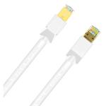Cruxtec Cat8 Ethernet Cable - 15m - White 40Gb / SFTP Triple Shielding