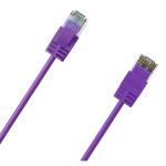 Cruxtec Cat6A Ultra Slim Ethernet Cable - 1.5m - Purple