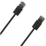 Cruxtec Cat6A Ultra Slim Ethernet Cable - 15m - Black