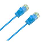 Cruxtec Cat6A Ultra Slim Ethernet Cable - 50cm - Blue