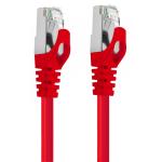 Cruxtec Cat7 Ethernet Cable - 30m - Red --  10Gb / SFTP Triple Shielding / Oxygen Free Copper Conductor / Gold-plated RJ45 Connectors with Nickel-plated Copper Shell /  Fluke Test Passed