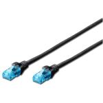Digitus DK-1512-010/BLACK Cat5e UTP Patch Lead - 1m - Black