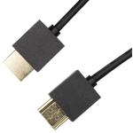 Dynamix C-HDMI2BLK-0 0.5M HDMI BLACK Nano High Speed With Ethernet Cable - Designed for UHD Display up to 4K2K60Hz - Slimline Robust Cable - Supports CEC 2.0, 3D, & ARC - Supports Up to 32 Audio Channels