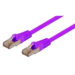 Dynamix Plp-augs-3 3m Cat6A Purple SFTP 10G Patch Lead. (Cat6 Augmented) 500MHz Slimline Moulding.