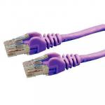 Dynamix PLP-C6A-10 Cat6 RJ45 Patch Lead - 10m - Purple UTP - T568A - 250MHz - 24AWG - Slimline - Snagless - Gold Plated